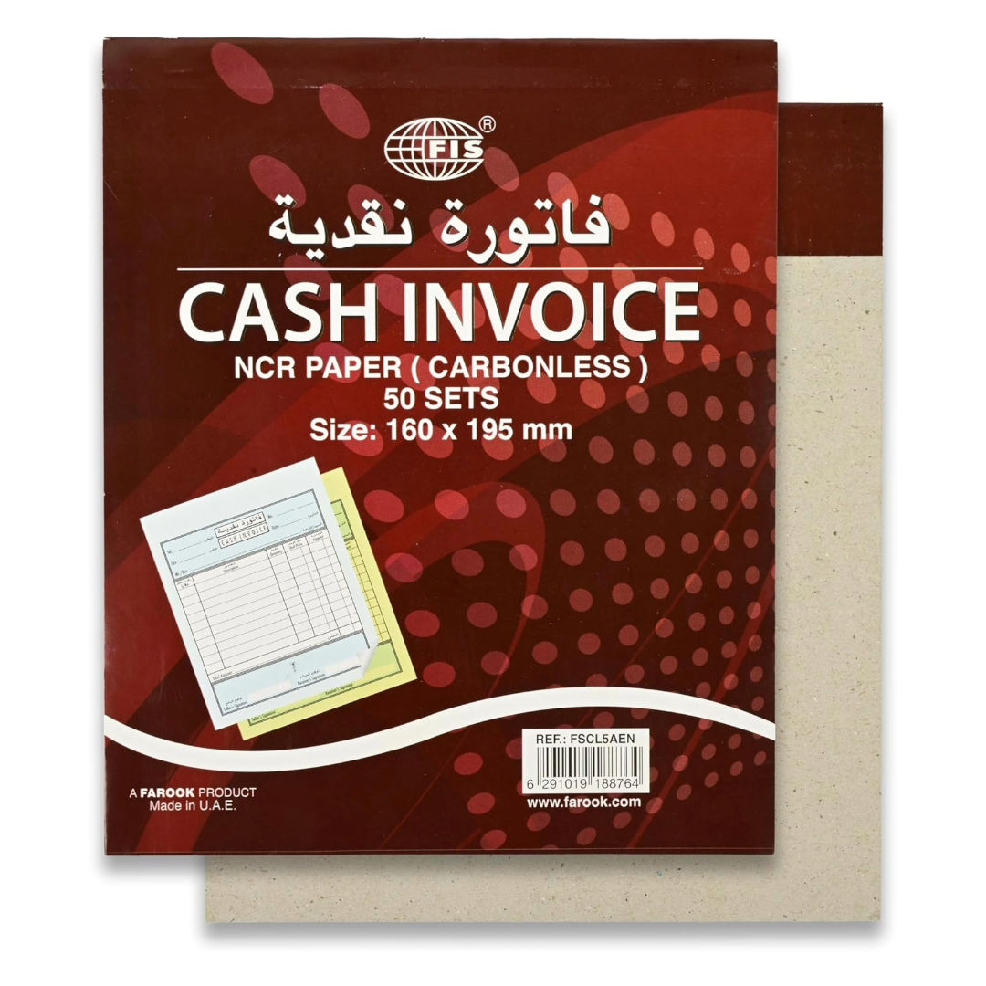 FIS Cash Invoice NCR Book, 50 Sheets