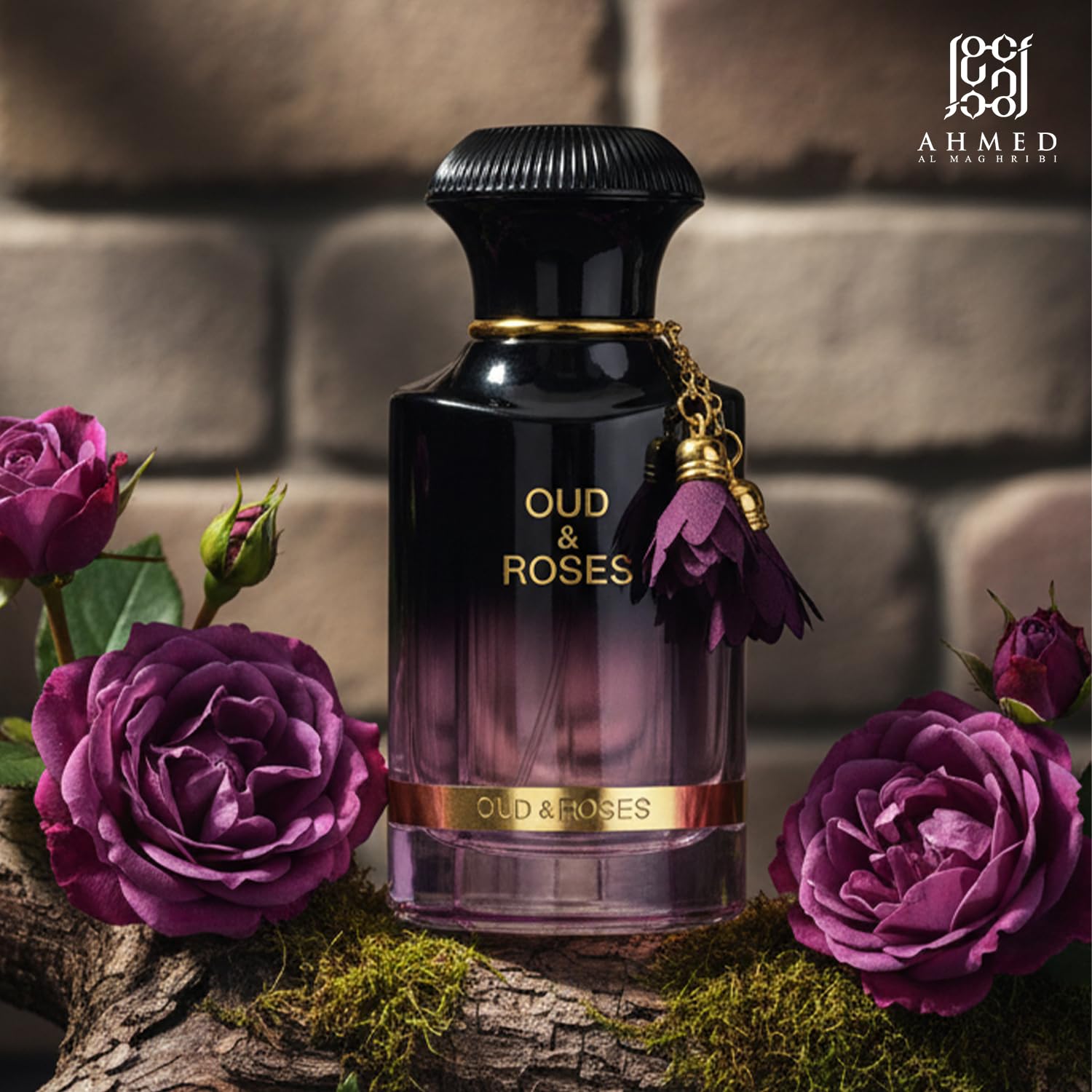 Ahmed Al Maghribi Oud & Roses Long Lasting Unisex Eau De Parfum, 60ml