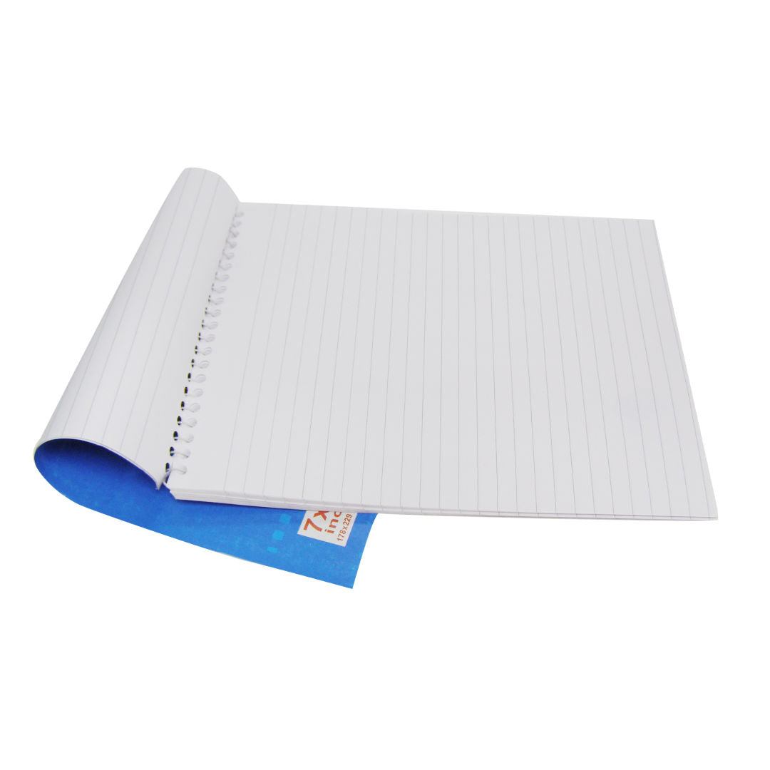 Alite Spiral Top Open Writing Notebook, 70 Sheets, 7x9 Inch