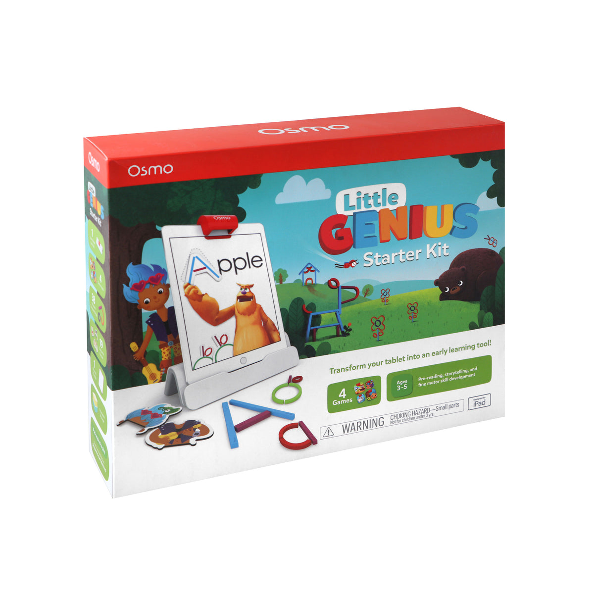 Osmo Little Genius Starter Kit for iPad, US Version, 2019