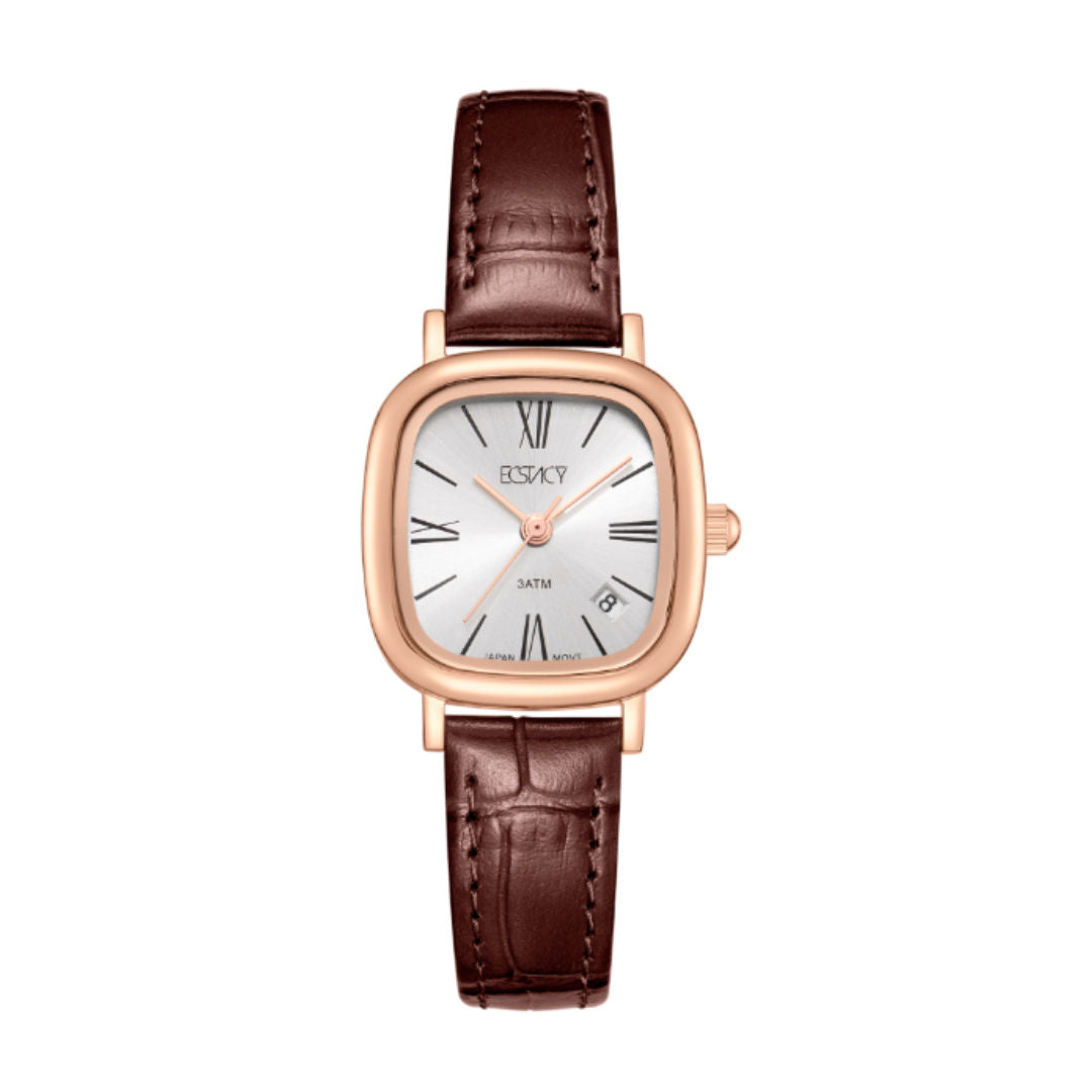 Ecstacy Women's Analog White Dial Watch, E25510 Series