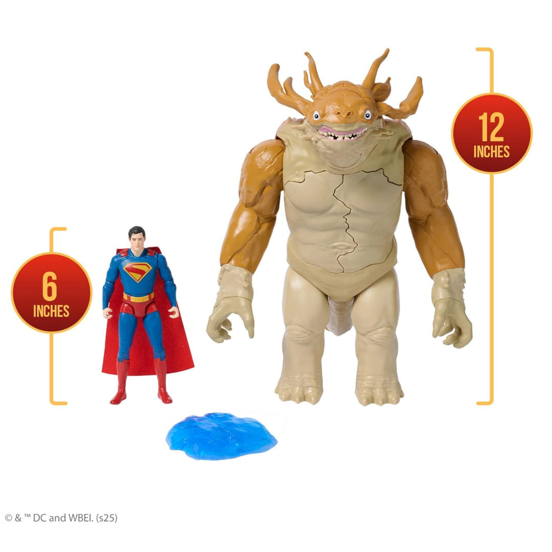 DC Superman Kaiju Slime Battle Action Figure Playset, For Age 4+ Years