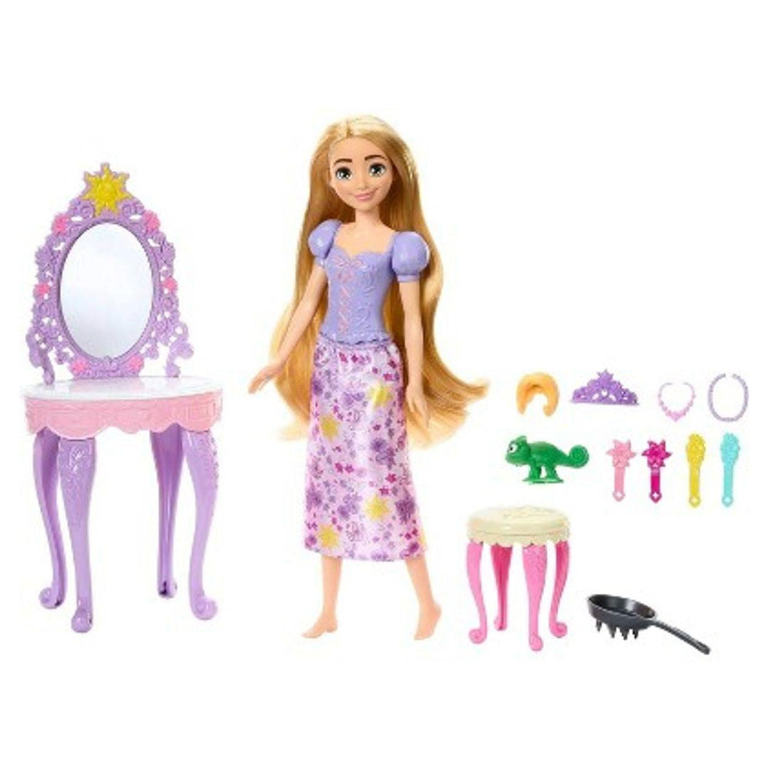 Disney Princess Tangled Rapunzel Vanity Doll & Accessories Set, For Age 3+ Years
