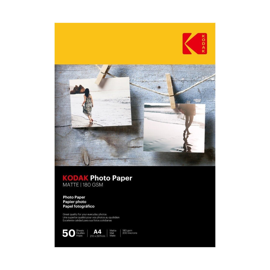Kodak A4 Matte Photo Paper 180Gsm 50 sheets 3*