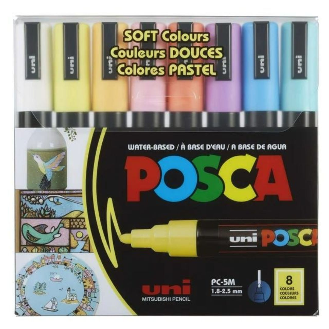 Uni-ball Posca Bullet Markers, 8 pieces