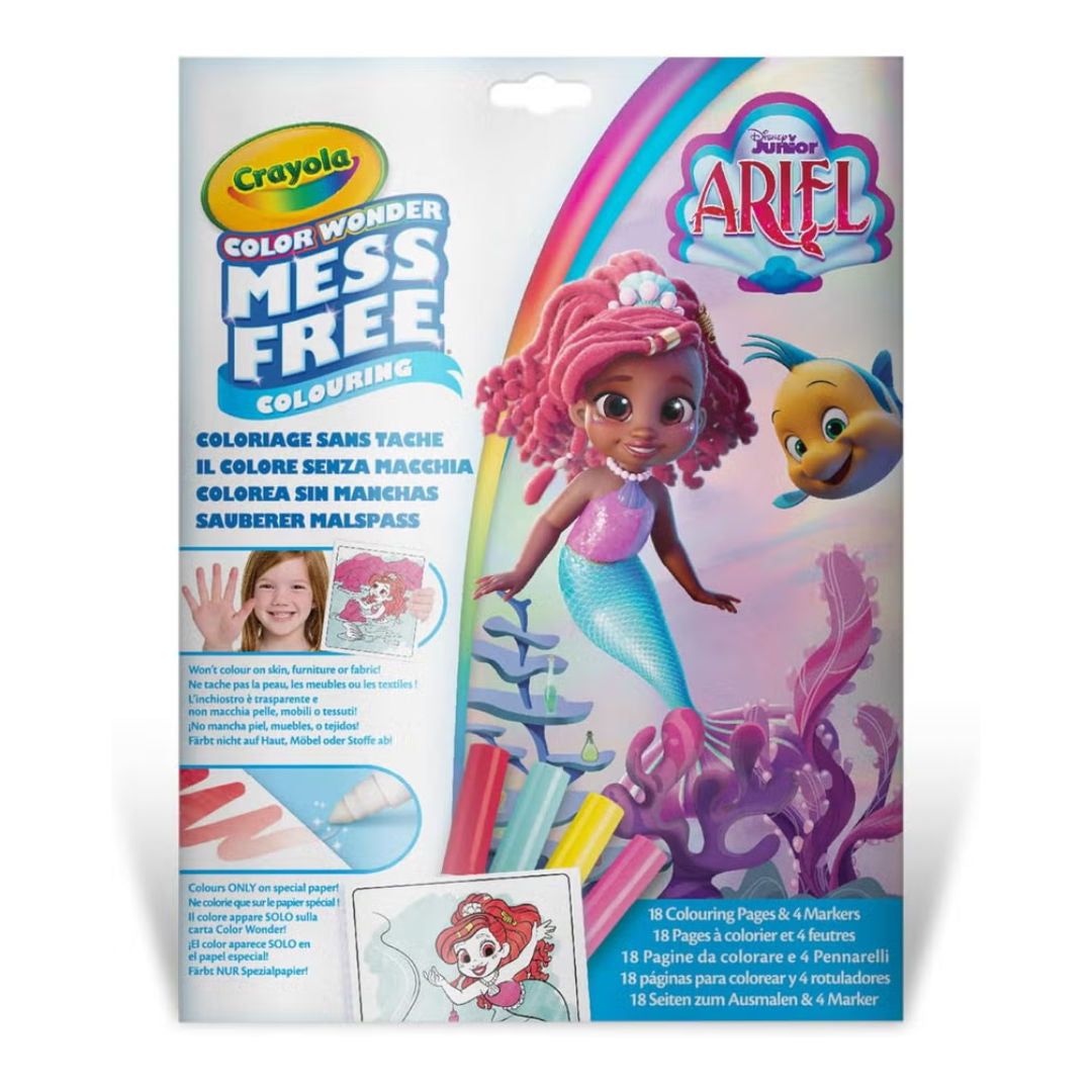 Crayola Disney Junior ARIEL Color Wonder Mess Free Colouring Set