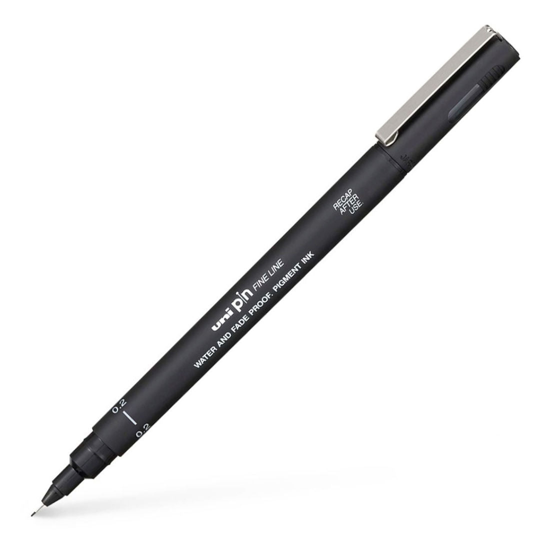 MITUBISHI Uni Pin Fine Line Drawing Pen, 200 Series, 0.2–0.8mm