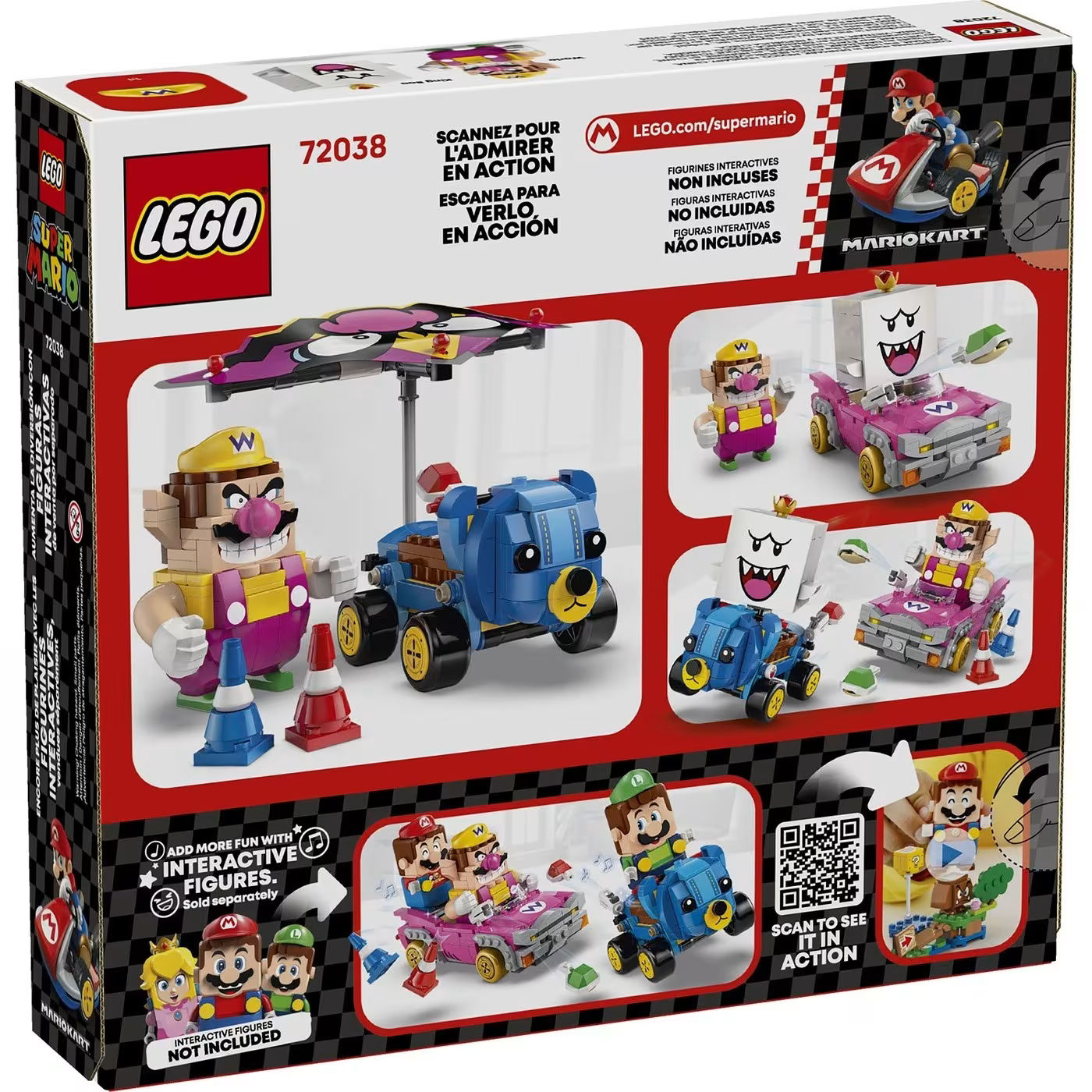 LEGO Super Mario Kart Wario & King Boo Building Set for Ages 8+, 512 Pieces