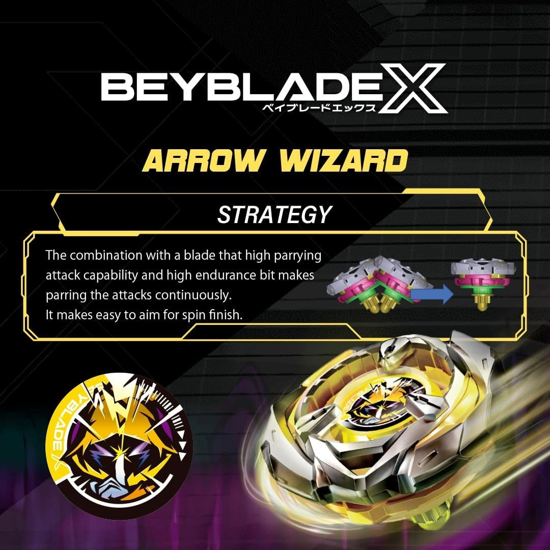 Beyblade X Arrow Mysterious 4-80B Launcher Set, 8+ years