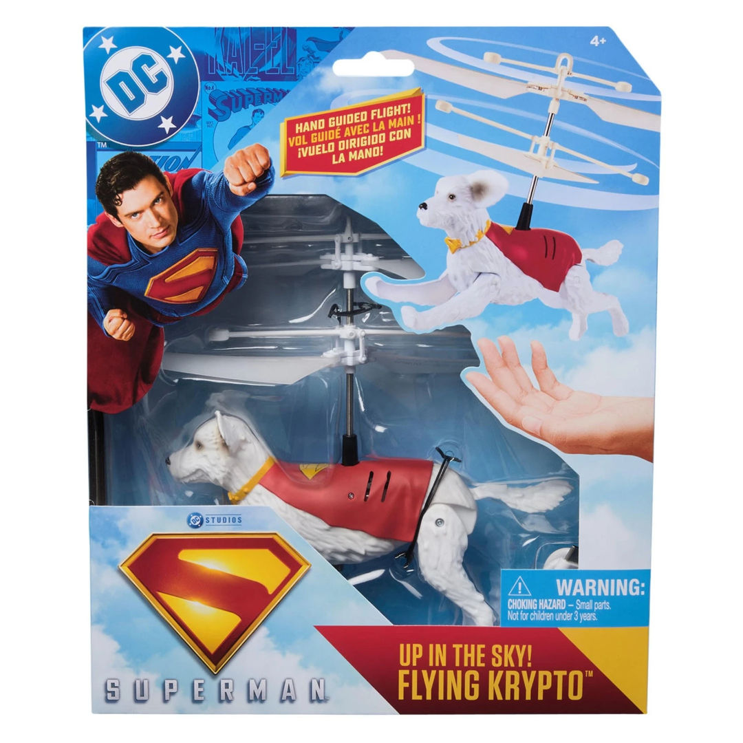 DC Superman Up In The Sky! Flying Krypto Toy, 19.05cm, For Age 4+ Years