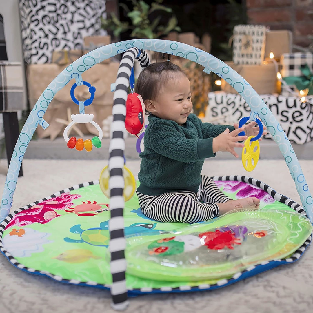 Baby Einstein Sea Floor Explorers 2-in-1 Water Mat Play Gym,  Ages Newborn and Up