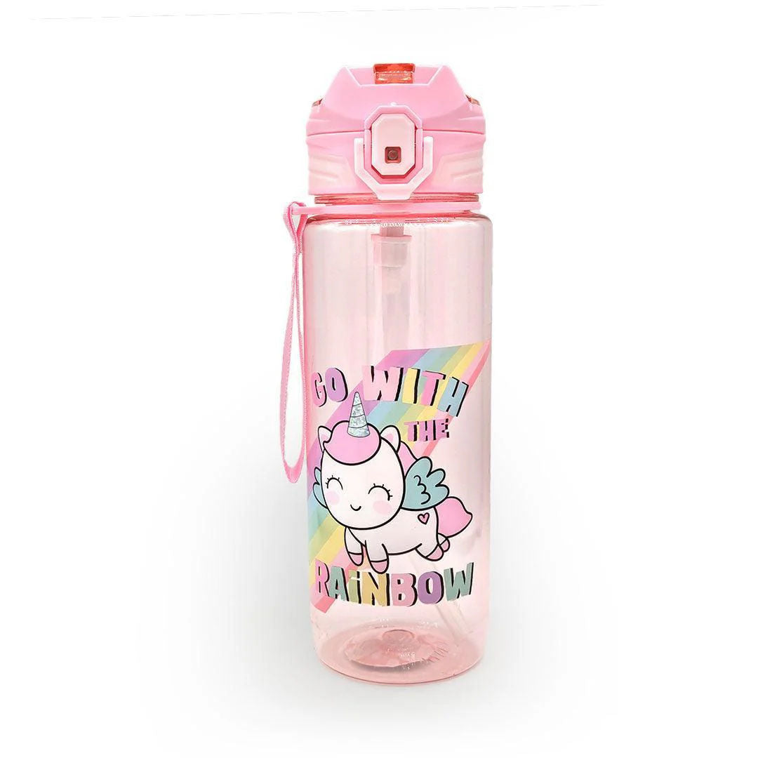 Twisoo Plastic Water Bottle, BPA-Free Leakproof Bottle With Flip-Top Lid, 800ml, PSB-003