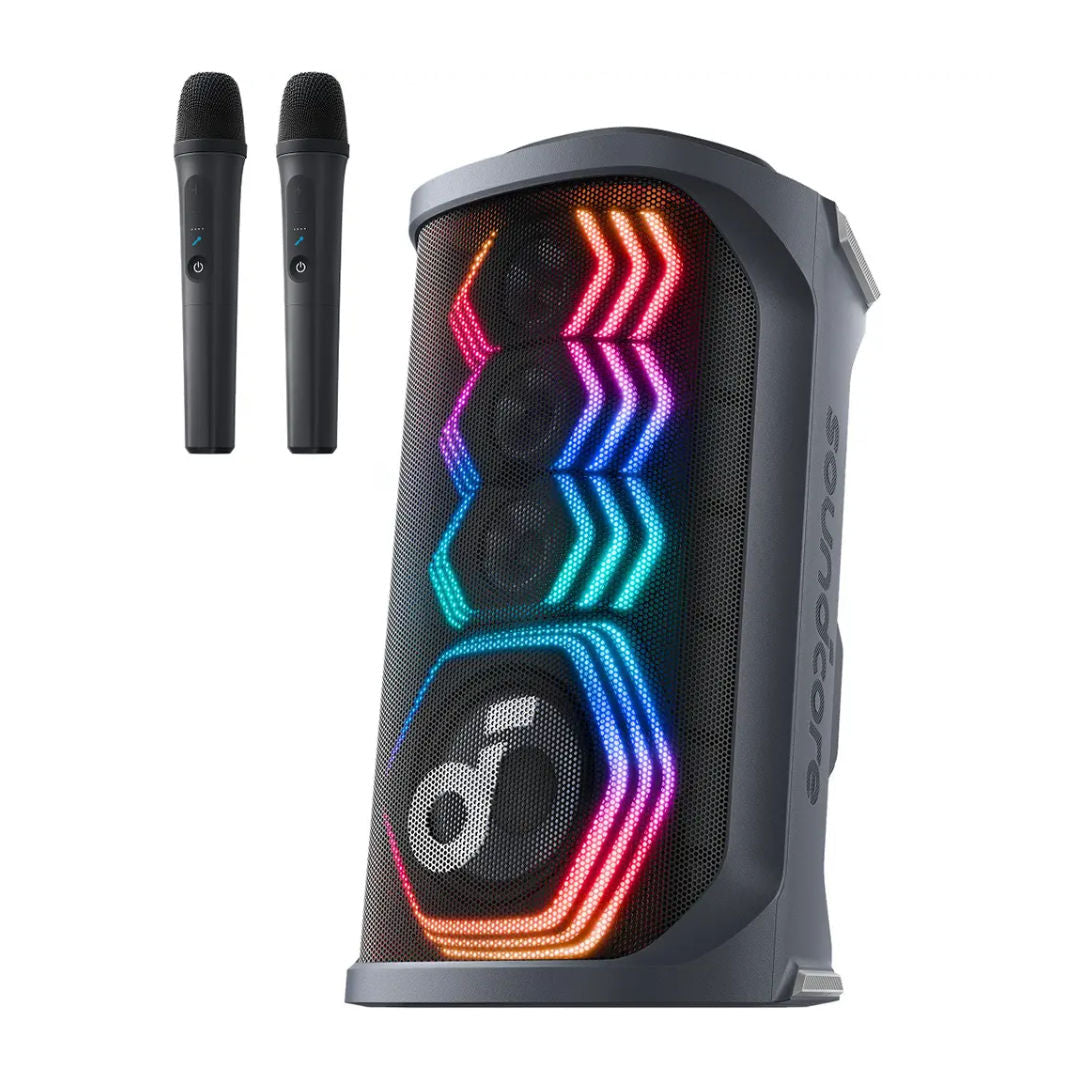 Anker Soundcore Rave 3S Bluetooth Party Speaker with Wireless Mics, A31A3012