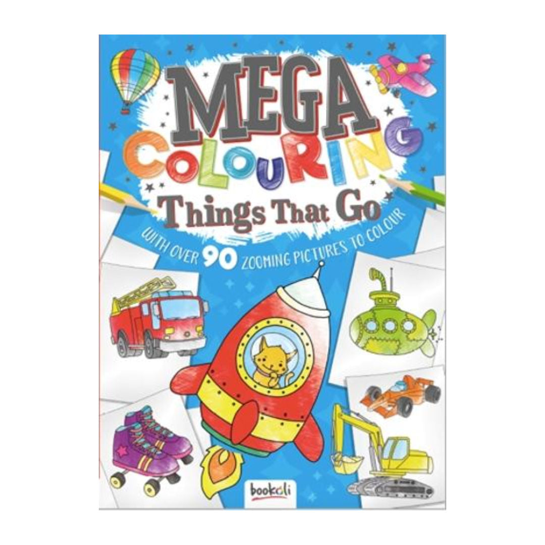 Bookoli Mega Colouring Things That Go Book