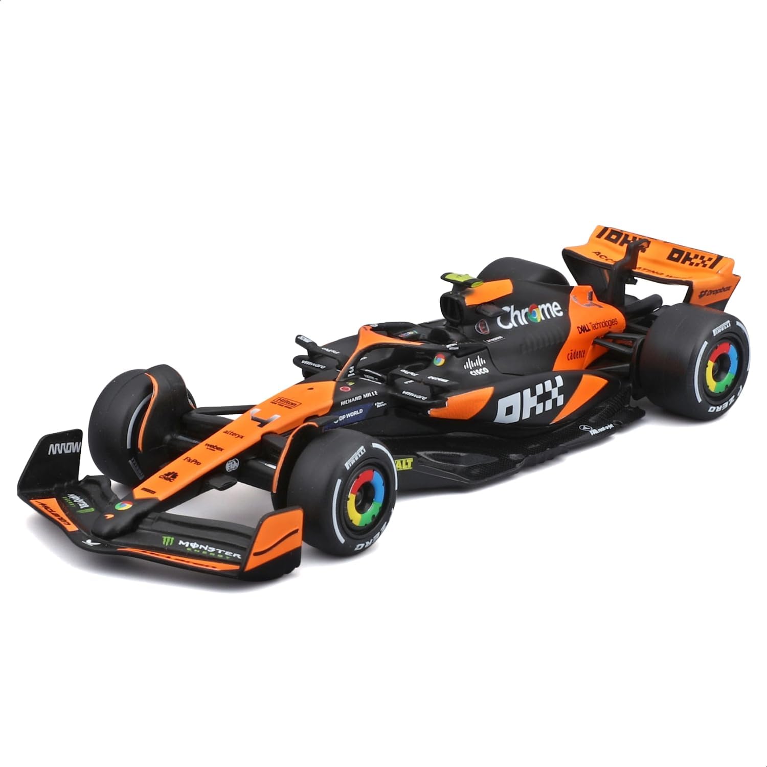 Bburago Metal Formula, Racing F1 Season 2022, McLaren Lando Norris Die-Cast Cars Set, 1:43, Pack of 7