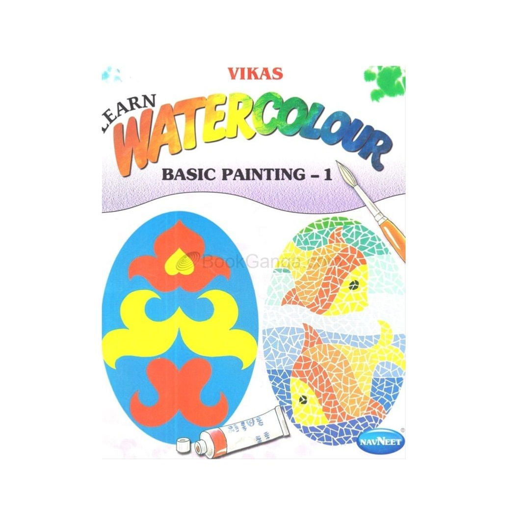 Vikas Learn Water Colour Basic Painting Book 1 & 2