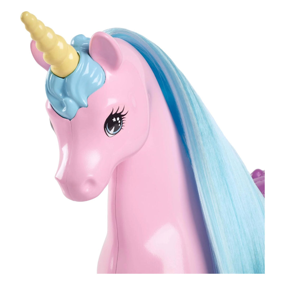 Barbie Unicorn Doll Set, Barbie Doll with Magical Unicorn Companion