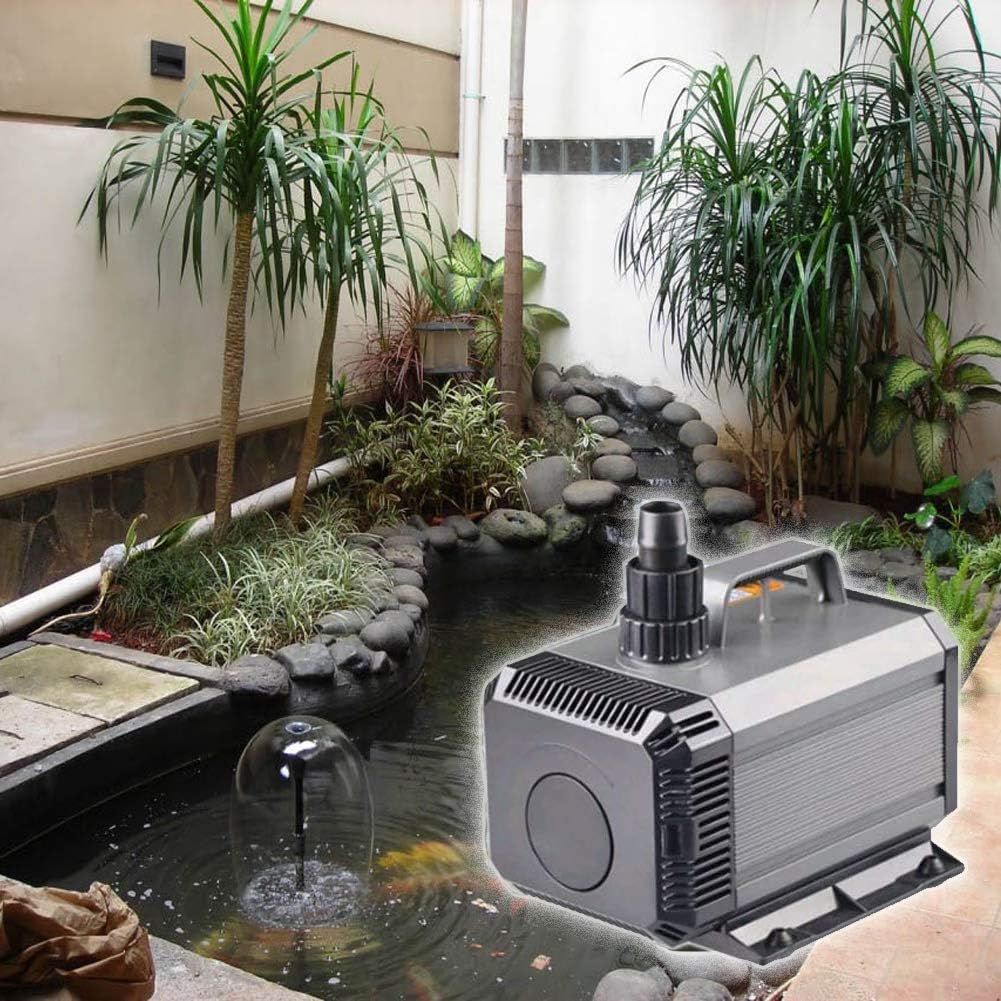 Hengbo Aquarium Pump Multi-Function Submersible Fountain Pump for Pond, Fish Tank and Fountains