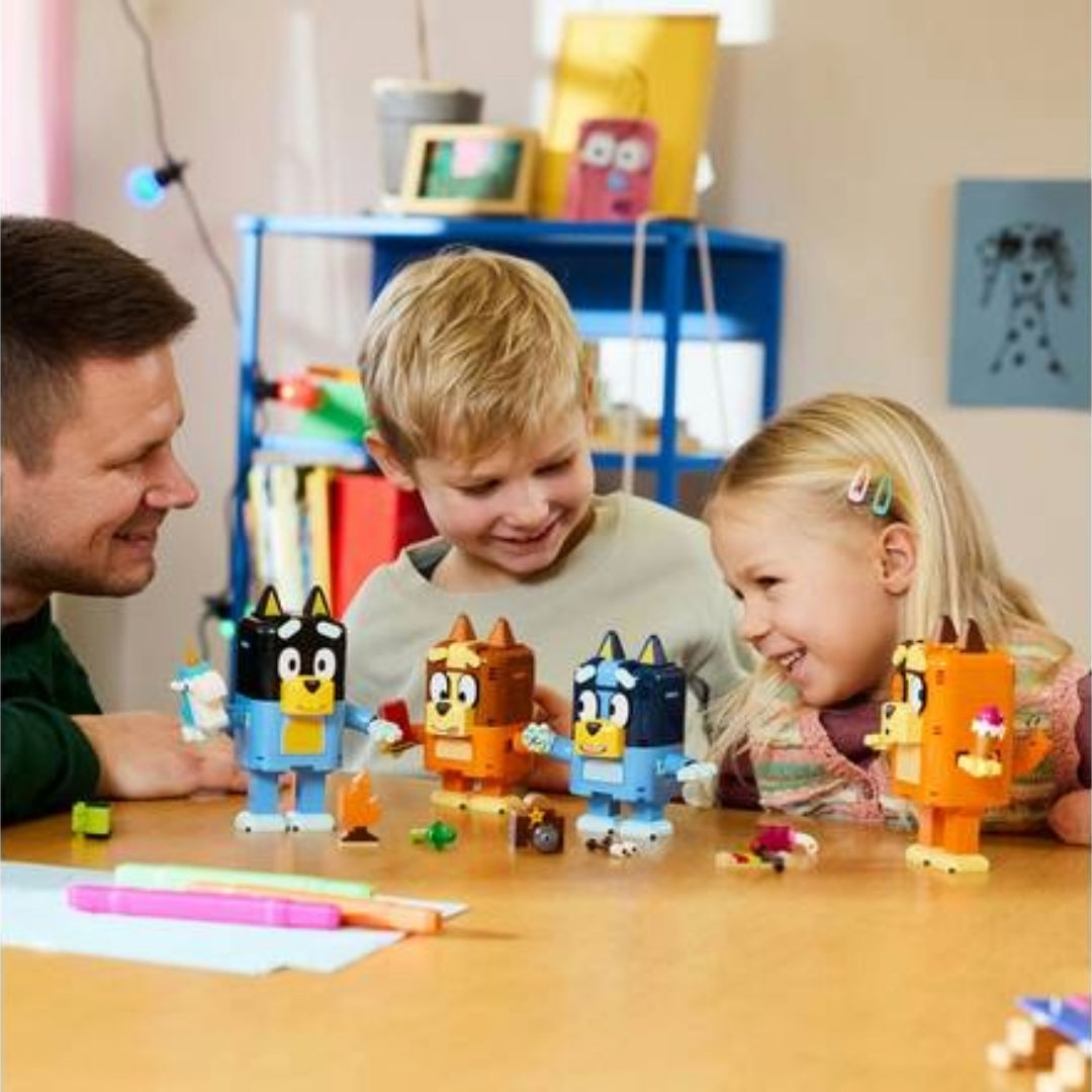 LEGO Bluey Brick-Built Bluey Family Figures, For Age 5+ Years