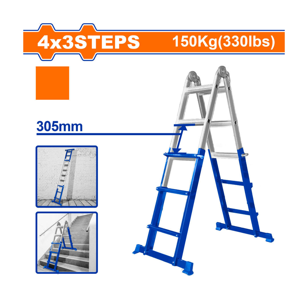 WADFOW Multi Purpose, Steel & Aluminium Ladder