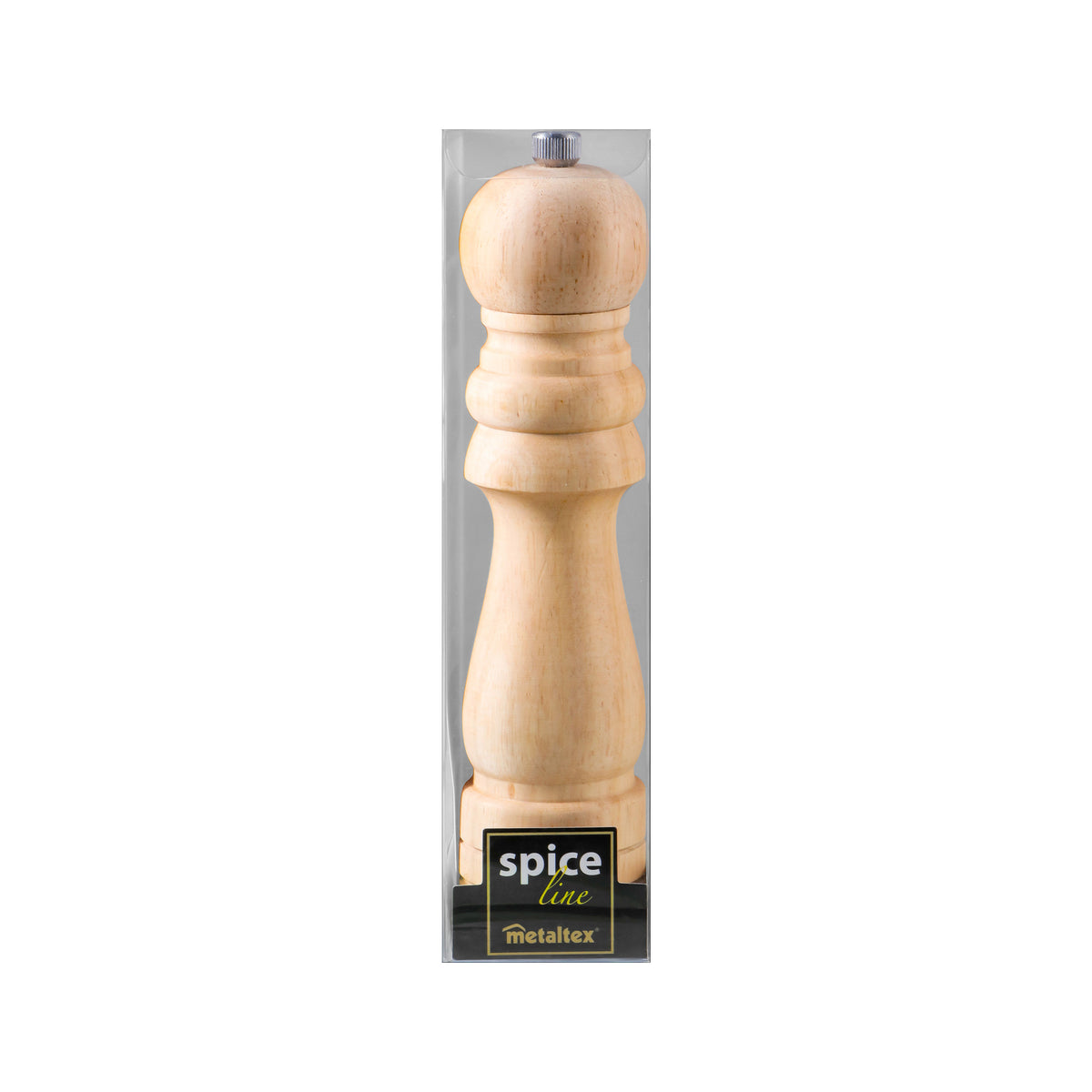 Metaltex Lacquered Rubberwood Mill, 21cm