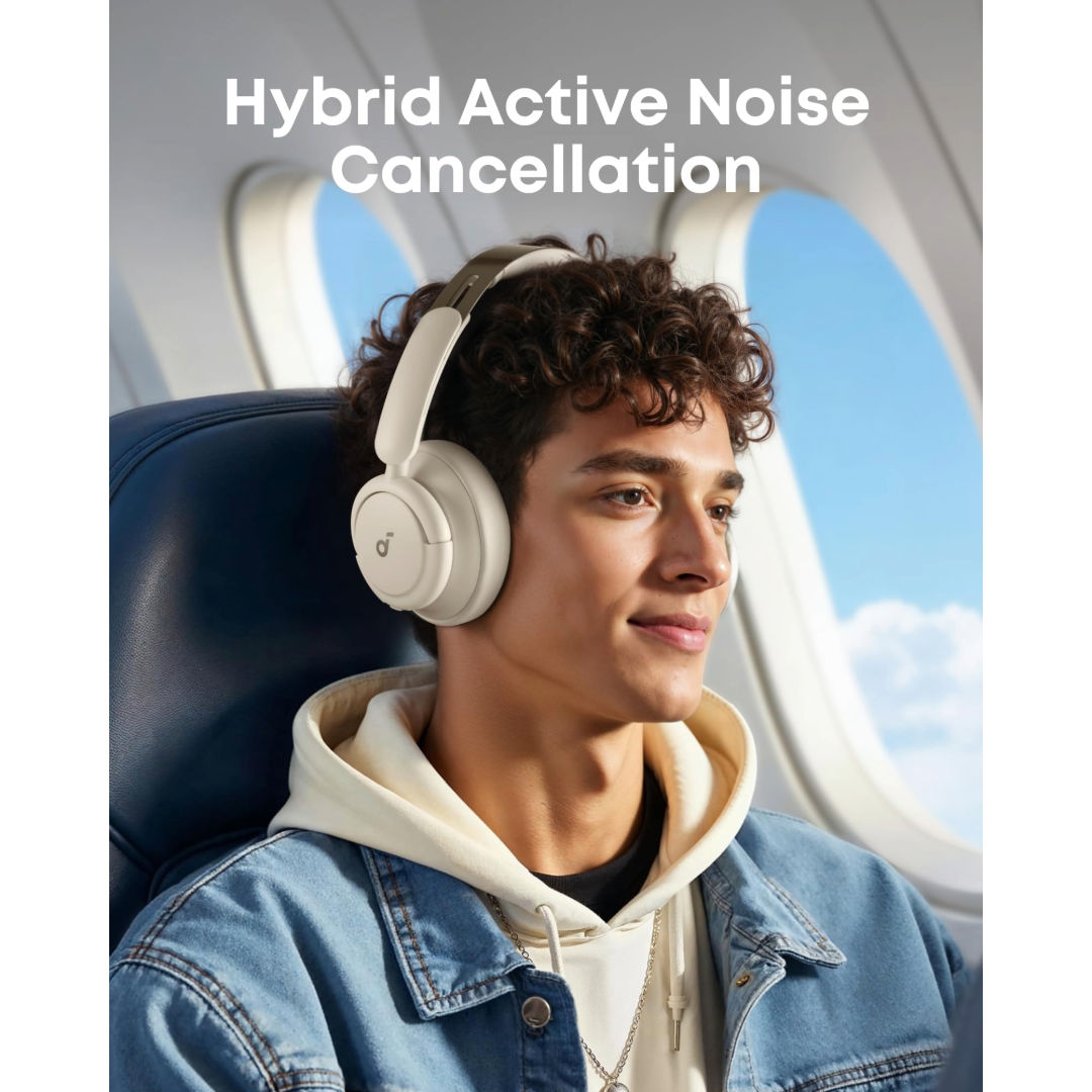 Anker Soundcore Q30 Wireless Hybrid Noise Cancelling Headphones, White