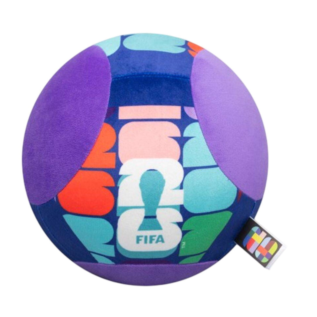FIFA World Cup 2026 Plush Soccer Ball with Sounds, 22.86cm, Purple, For Age 3+ Years