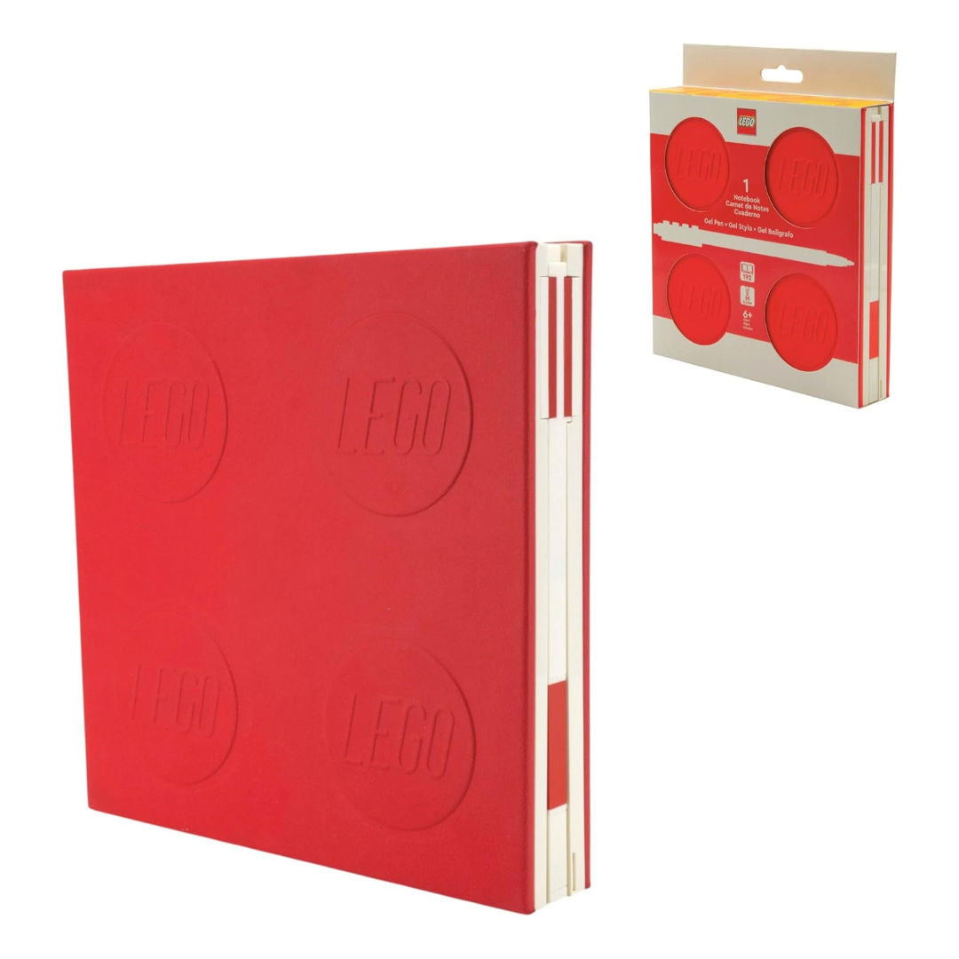 LEGO Locking Dotted 192 Pages, Hardcover Notebook with Gel Pen, For Age 6+ Years