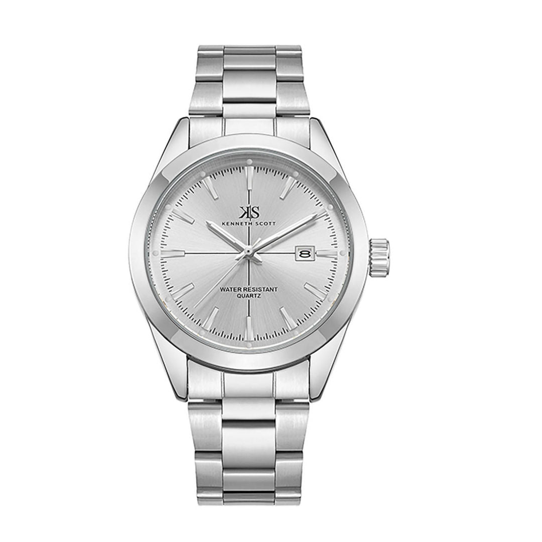 Kenneth Scott Men’s Classic Analog Watch, 40 mm Round Dial, K23025 Series