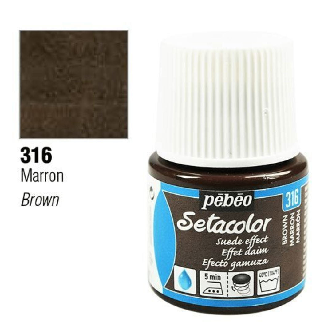 Pebeo Setacolor Opaque Suede Effect, 45 ml