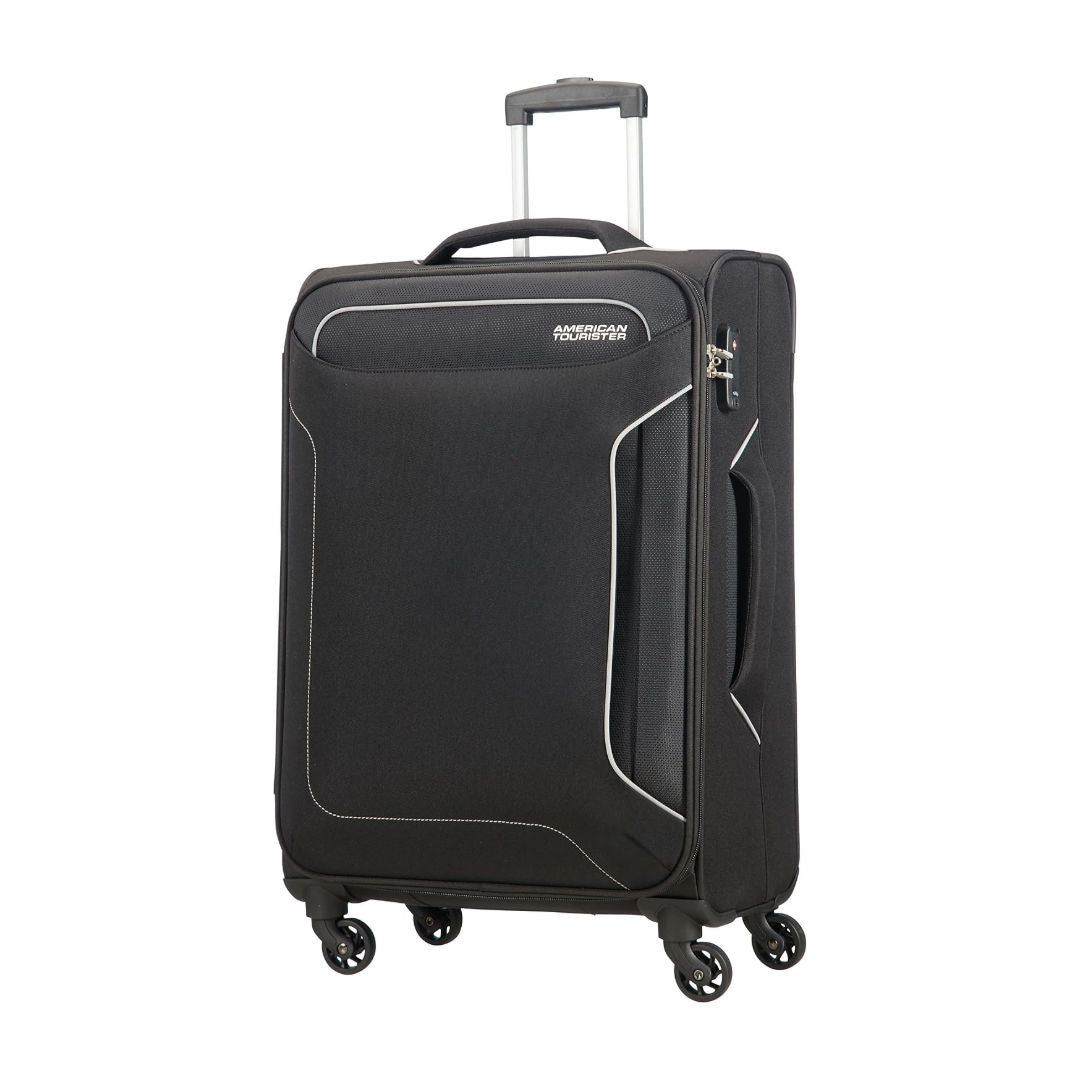 American Tourister Holiday Soft Spinner With TSA Lock, Black