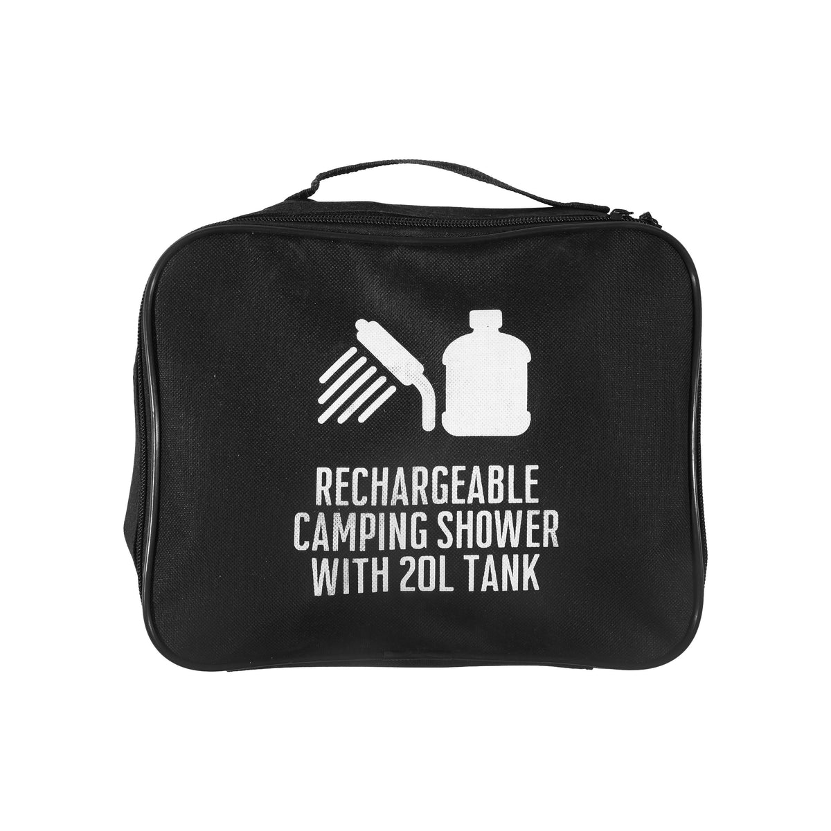 20L Rechargeable Portable Solar Camping Shower Kit with Storage Bag