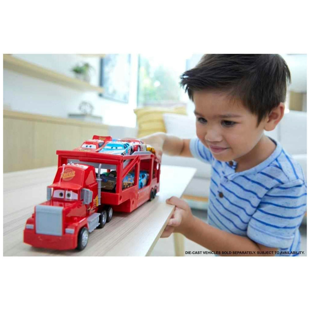 Disney Pixar Cars Mack Mini Racer Hauler Truck, 28cm, For Age 4+ Years