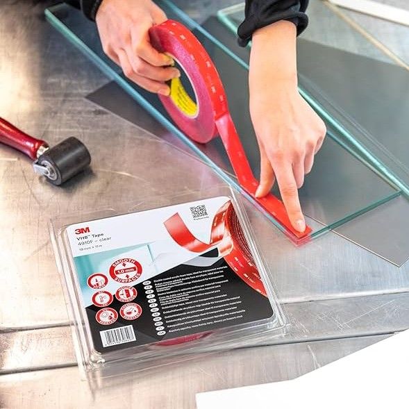 3M™ VHB™ Tape 4910F Transparent Double-Sided Mounting Tape, 19 mm x 11 m, 1.0 mm