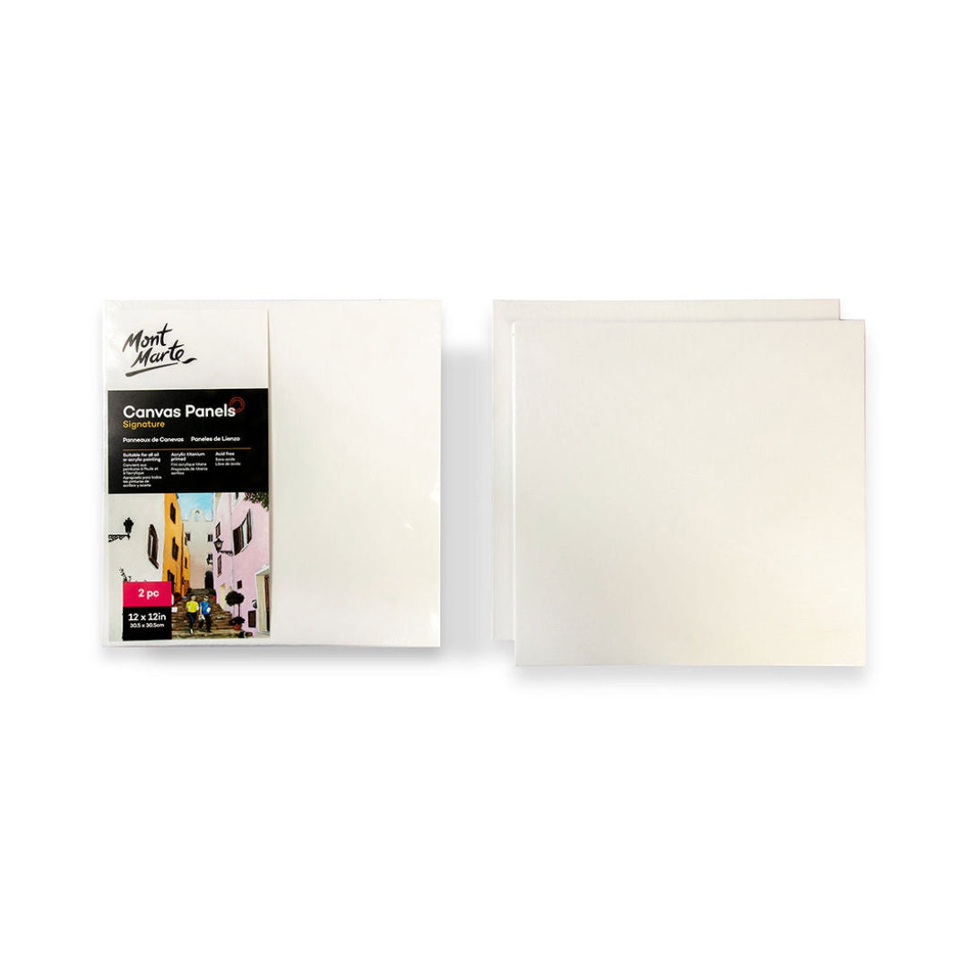 Mont Marte Canvas Panel Signature, 2-Pieces, 30.5x30.5cm, 12x12", CMPL3030 P24-517