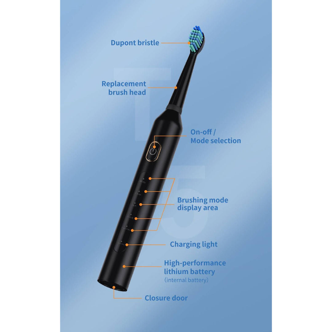 EPICARMA Combo Electric Toothbrush and Oral Irrigator, Black