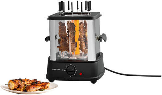 Porodo Lifestyle Grilljet Electric Rotisserie Kebab Grill- Black