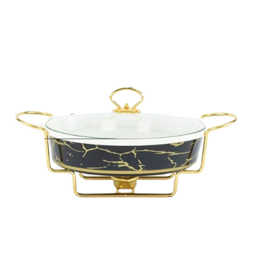 RSC Ceramic Food Warmer Elegant Serving & Heating Set