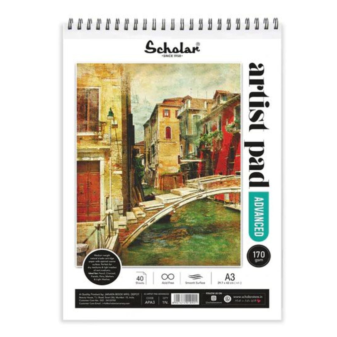 Scholar Artist Pad Advanced, 170gsm, 40 Sheets