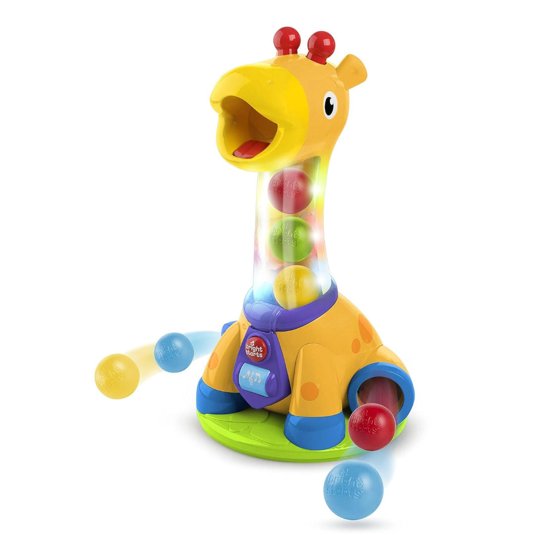Bright Starts Spin & Giggle Giraffe Ball Popper Musical Toy, (28.96 x 24.89 x 46.48 cm)
