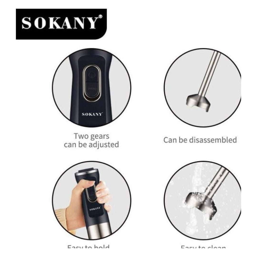 SOKANY 1200W Hand Blender Powerful Immersion Blender for Smoothies & Cooking, SK-DD-1810, P24-338