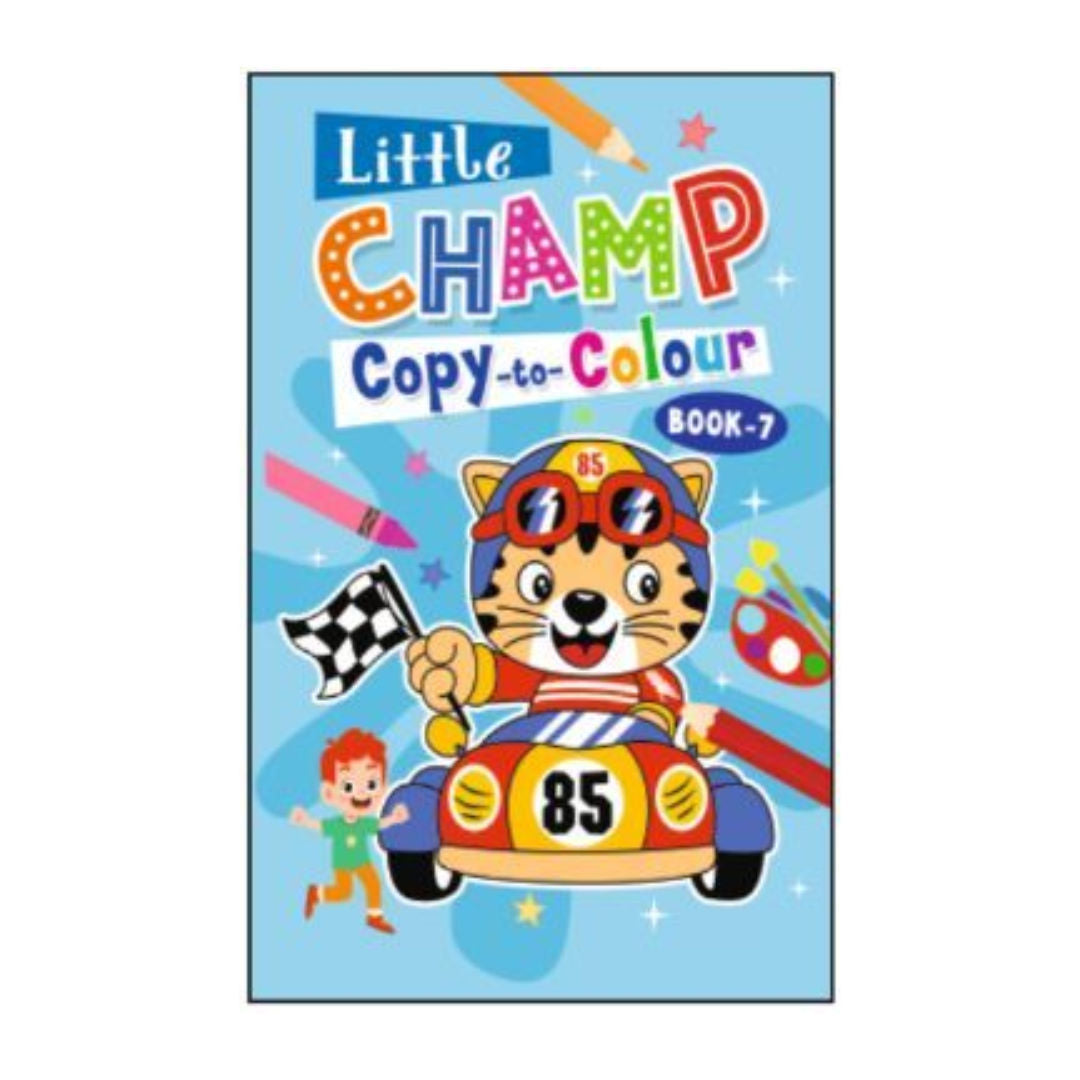 Golden Minds Little Champ Copy-to-Colour Book