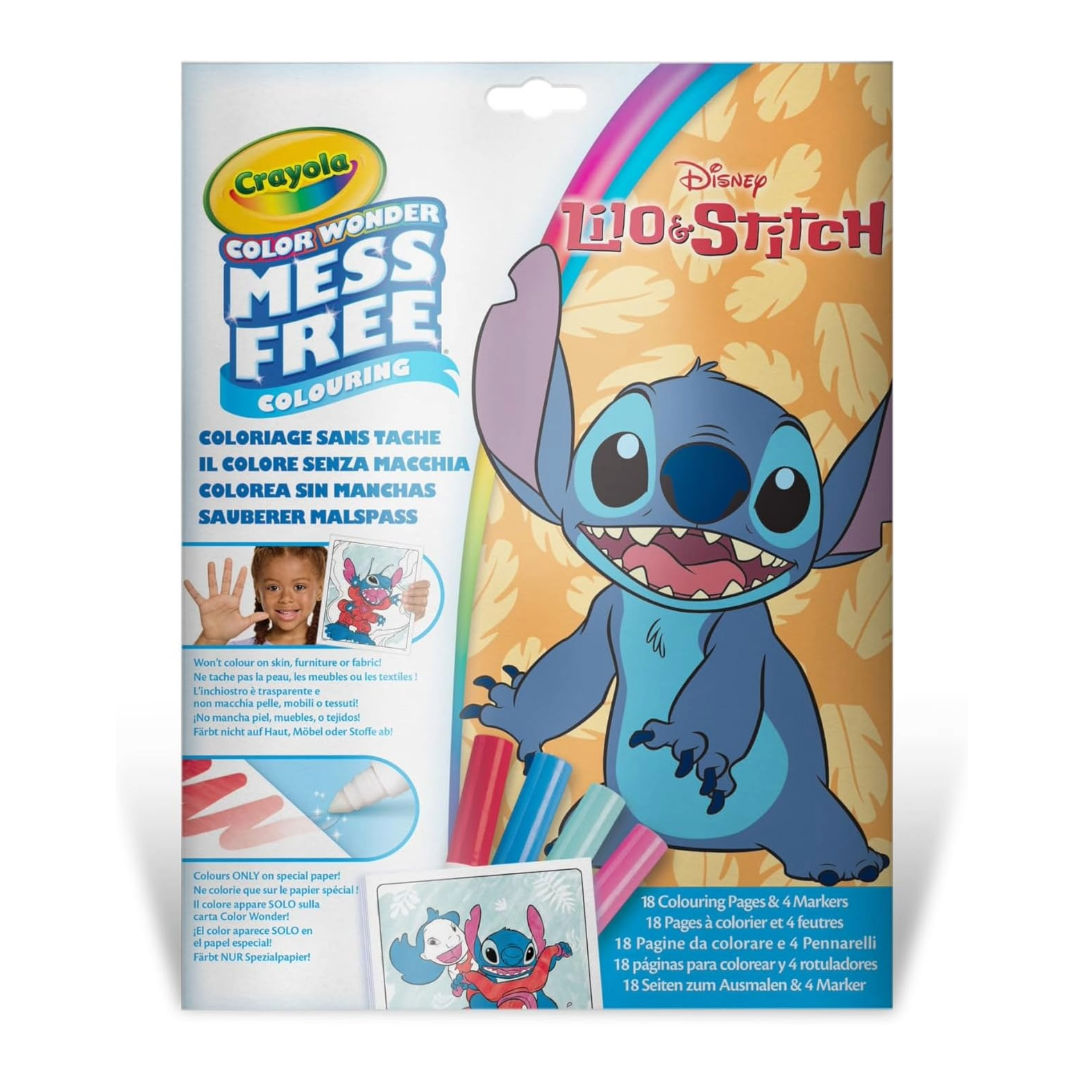 Crayola Disney Lilo & Stitch, COLOR WONDER MESS FREE COLOURING Set
