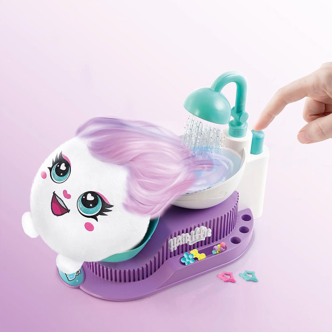 Canal Toys Airbrush Plush Hair'iffic Hairstyle Salon Playset, 6+ Years