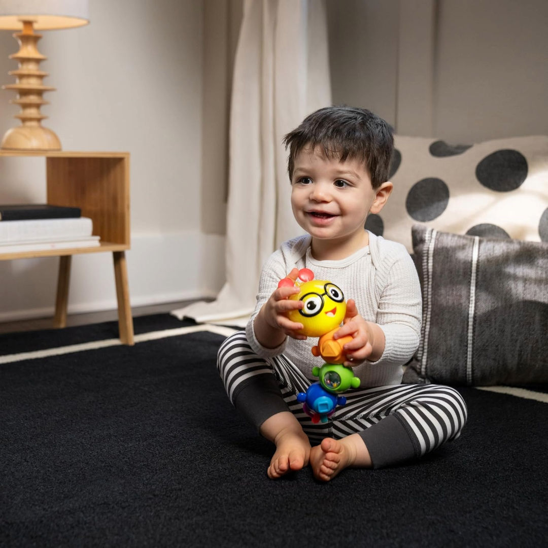 Baby Einstein Twist-a-Pal Cal Sensory Toy, with Music and Bead Chaser, 6 Months+