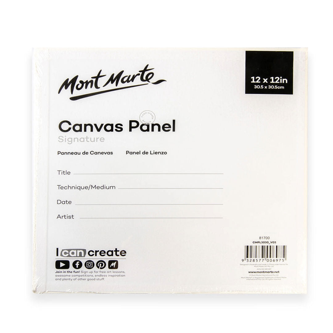 Mont Marte Canvas Panel Signature, 2-Pieces, 30.5x30.5cm, 12x12", CMPL3030 P24-517