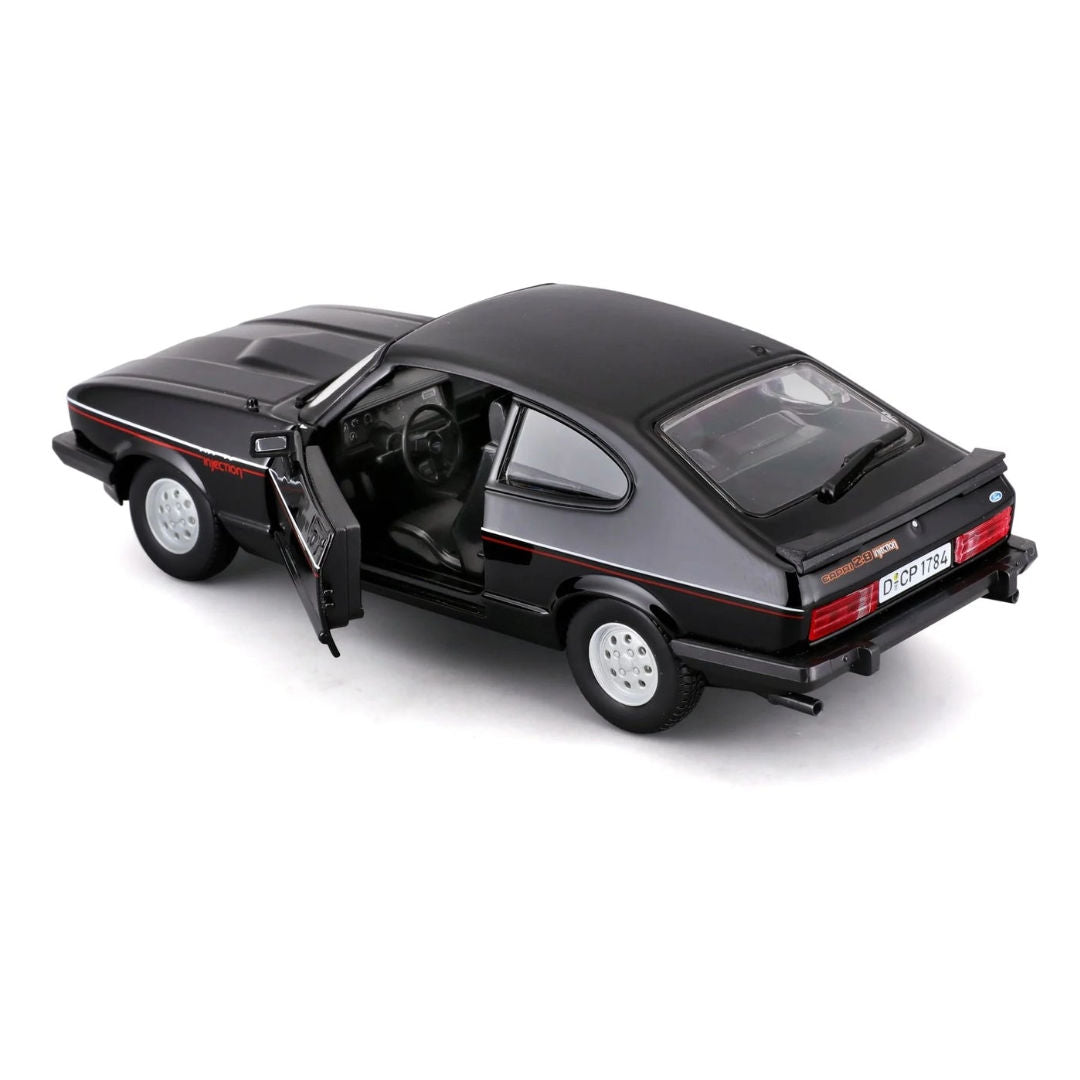 Bburago 1982 Ford Capri,  Die-Cast Car, 1:24, Black