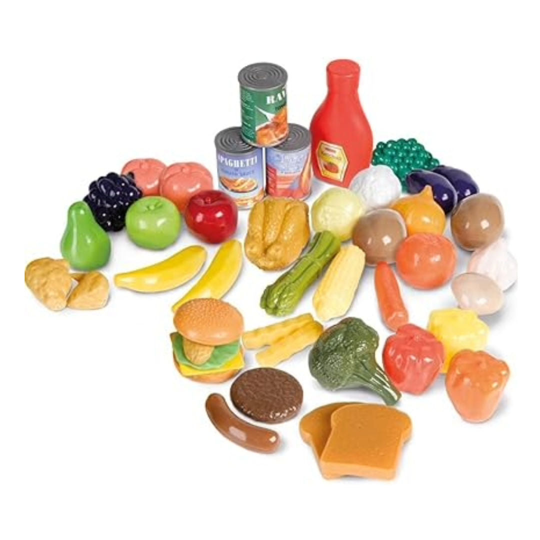 Casdon Multicoloured Play Food Set 44 Pieces, 3+ years