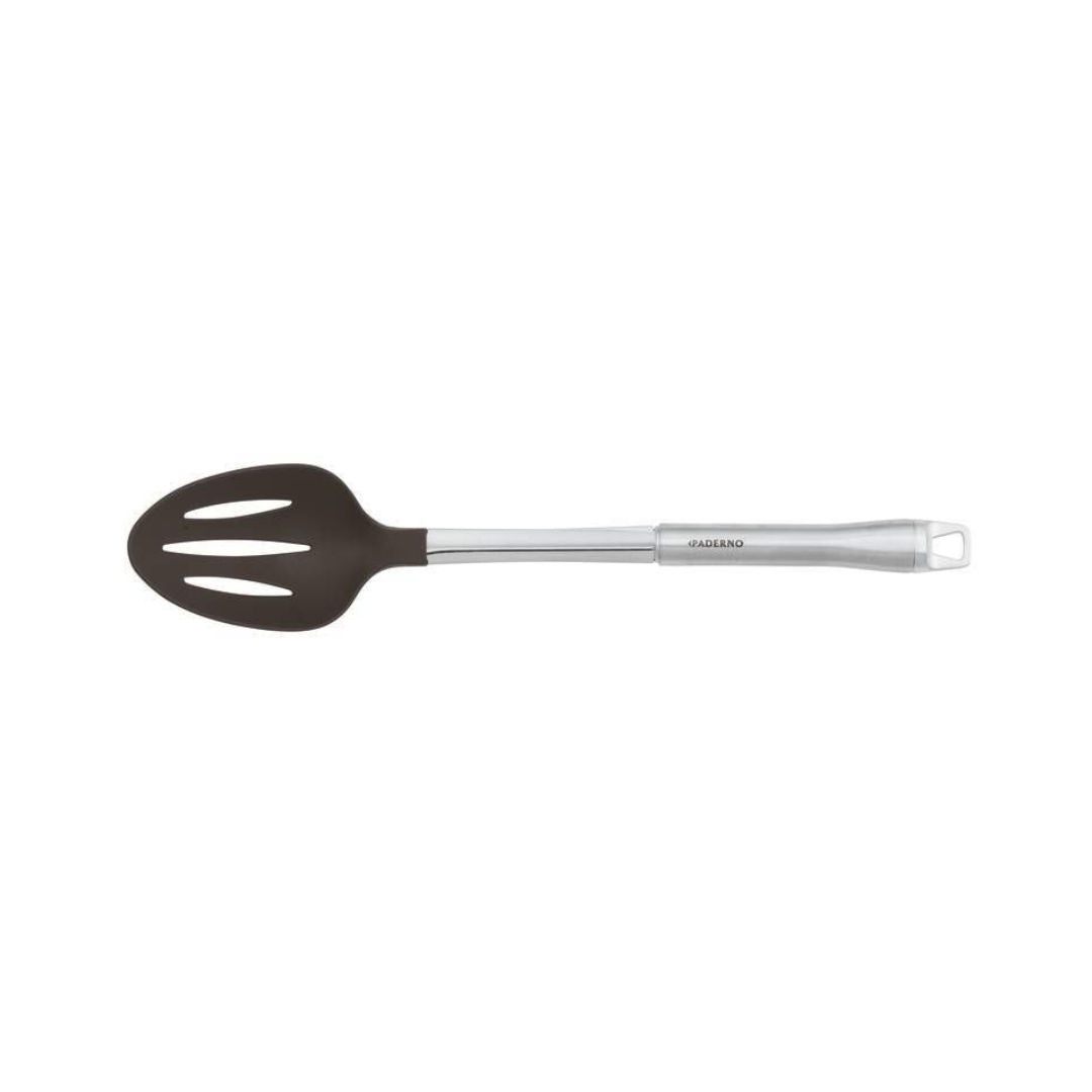 Paderno Stainless Steel Nylon Perforated Spoon, 33cm