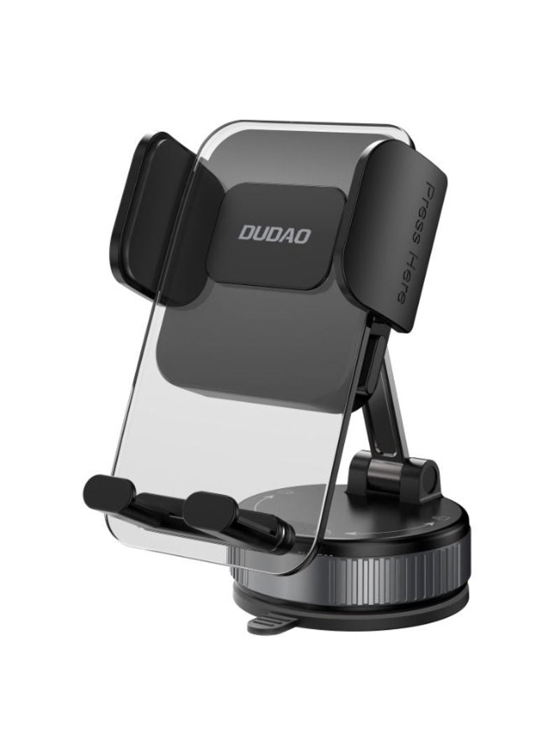 DUDAO F24PLUS Car Holder with Suction Cup for Dashboard, Black